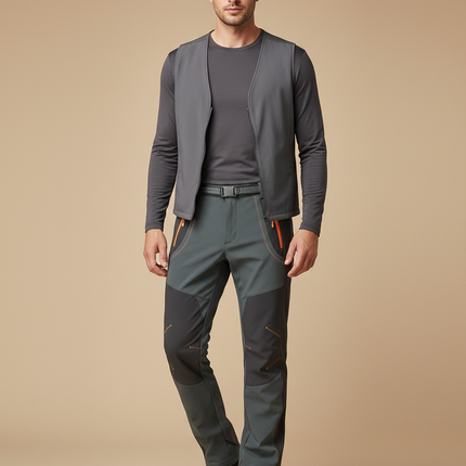 Pantalon De Randonnée Hiver Homme - Gris Polyester