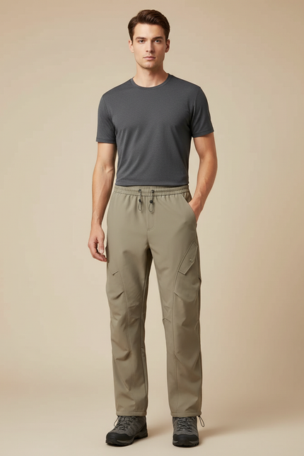 Pantalon Randonnée A995 - Kaki Polyester