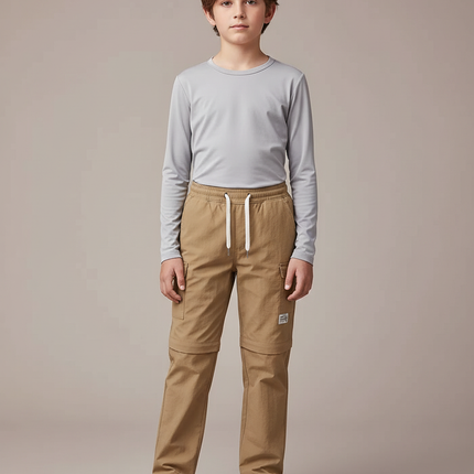 Pantalon Randonnée Tropicale - Beige Polyester