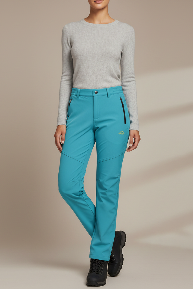 Pantalons De Randonnée Femme - Bleu Polyester