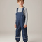 Pantalon Randonnée Imperméable Bleu Marine Bretelles Réfléchissant Enfant - Polyester