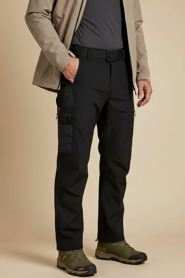 Pantalon Randonnée 9fd9 - Noir Polyester