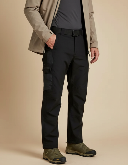 Pantalon Randonnée 9fd9 - Noir Polyester