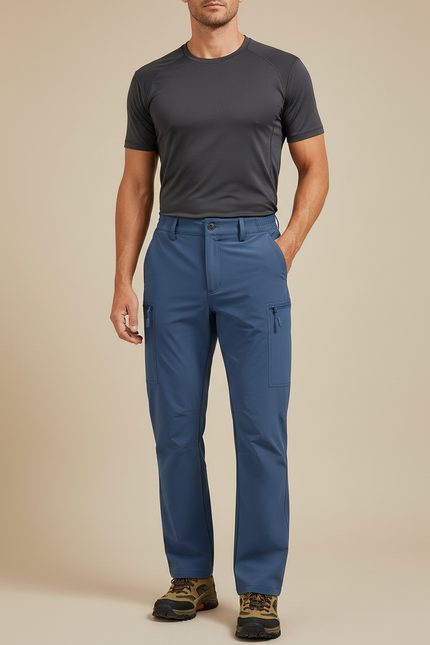 Pantalon Randonnée - Bleu Polyester