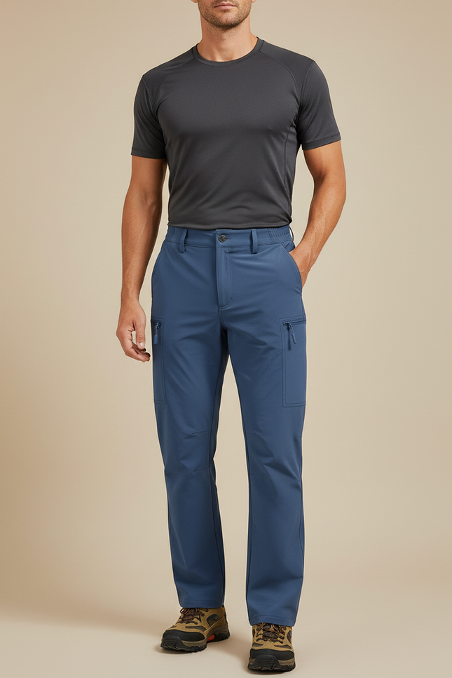 Pantalon Randonnée - Bleu Polyester