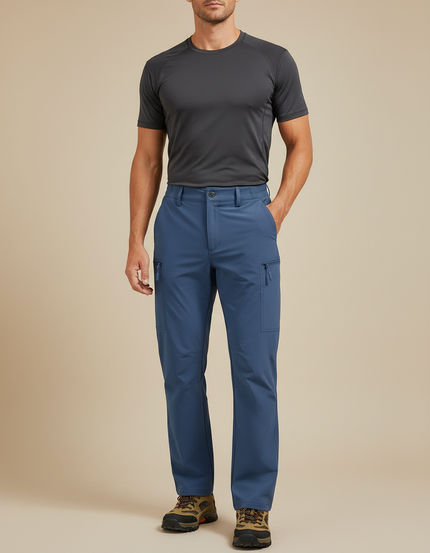 Pantalon Randonnée - Bleu Polyester