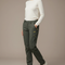 Pantalon Randonnée Femme Vert Kaki Convertible Doublé Polaire - Polyester