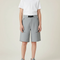 Pantalon Randonnée Gris Court Léger Unisexe - Polyester
