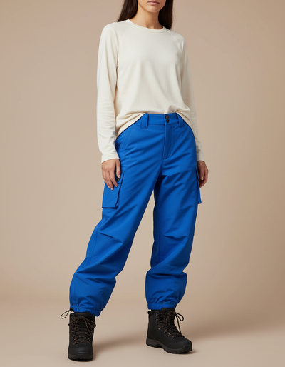 Pantalon Randonnée Femme Bleu