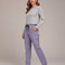 Pantalon Randonnée Violet Cargo Femme Léger - Polyester