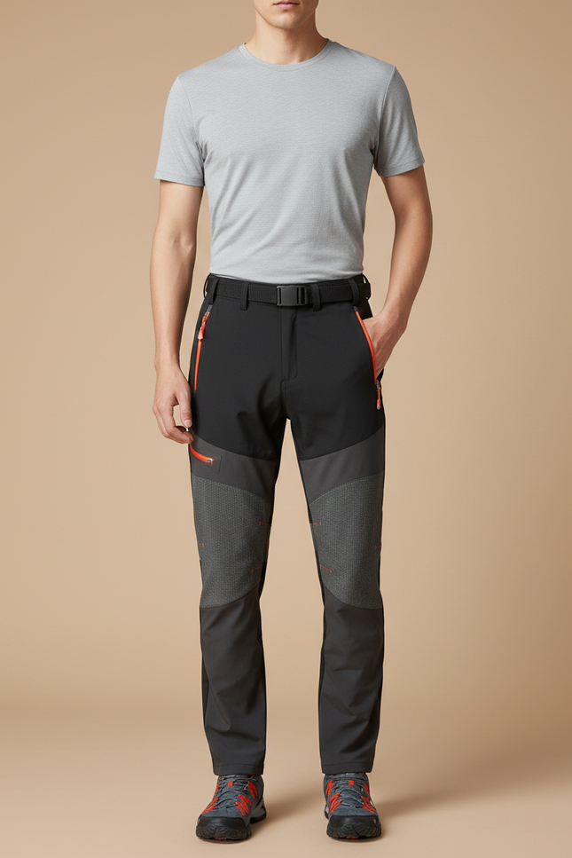 Pantalons De Randonnée - Noir Polyester