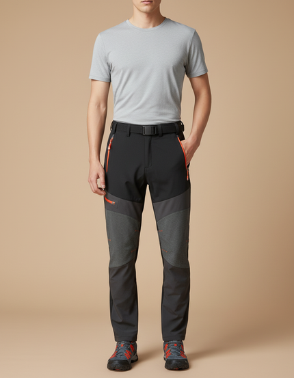 Pantalons De Randonnée - Noir Polyester