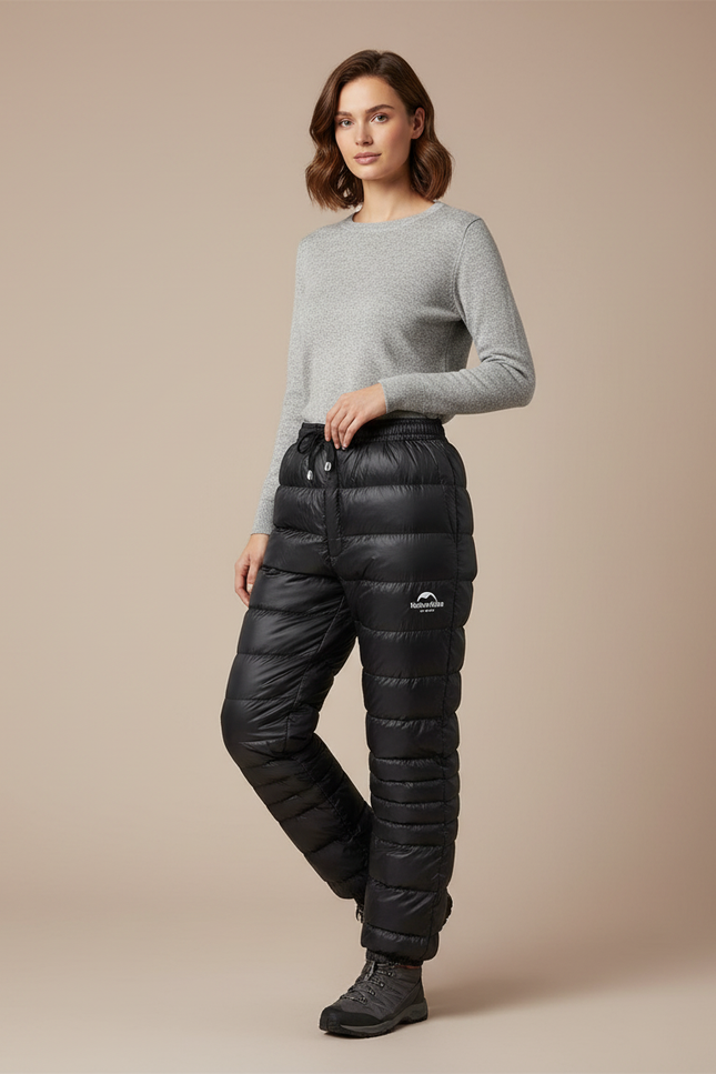 Pantalon Randonnée Raquette - Noir Polyester
