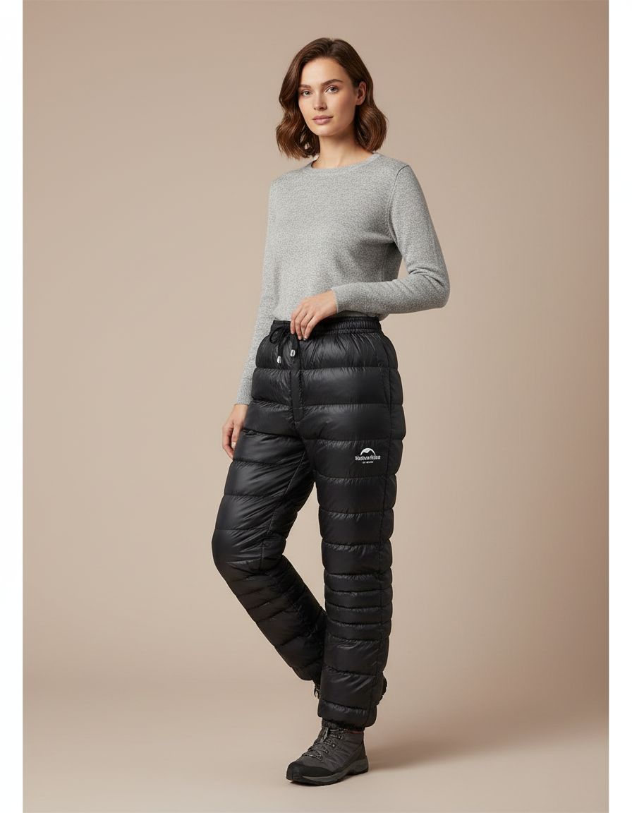 Pantalon Randonnée Raquette - Noir Polyester
