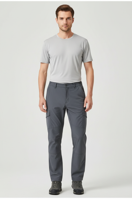 Pantalon Randonnée Automne - Gris Polyester