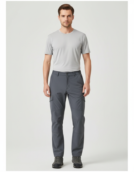 Pantalon Randonnée Automne - Gris Polyester