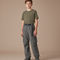 Pantalon Randonnée Gris Cargo Enfant Léger Respirant - Polyester