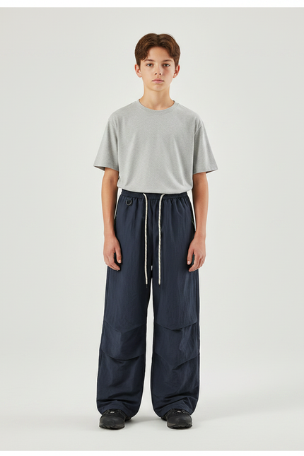 Pantalon Randonnée Bleu Marine Ample Léger Enfant - Polyester