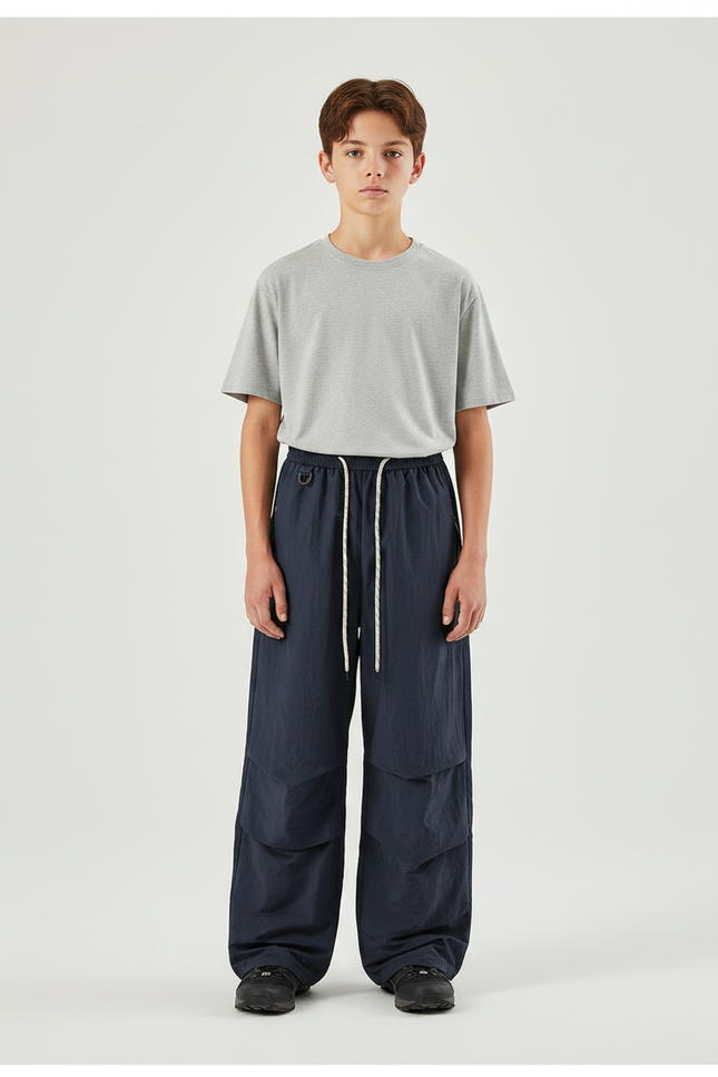 Pantalon Randonnée Bleu Marine Ample Léger Enfant - Polyester
