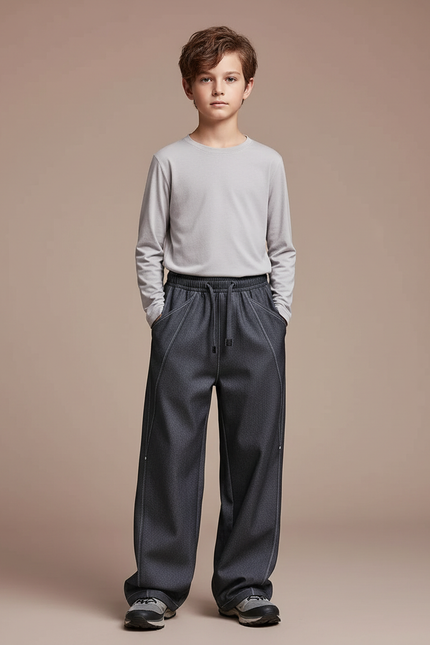 Pantalon Randonnée E15c - Gris Polyester