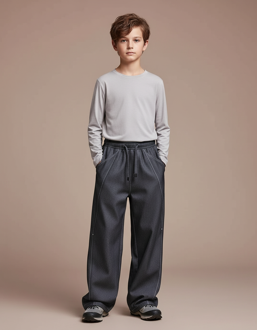 Pantalon Randonnée E15c - Gris Polyester