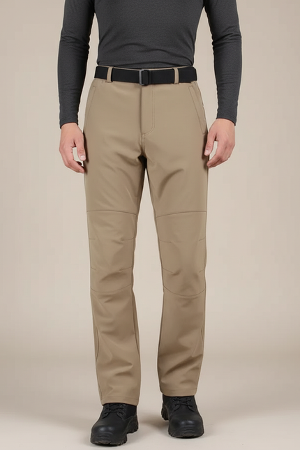 Pantalon Randonnée Beige Confortable Droit Homme Tactique - Polyester