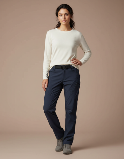 Pantalon Randonnée Femme Bleu