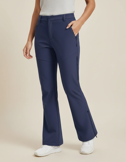 Pantalon Randonnée Femme Chaud - Marine Polyester