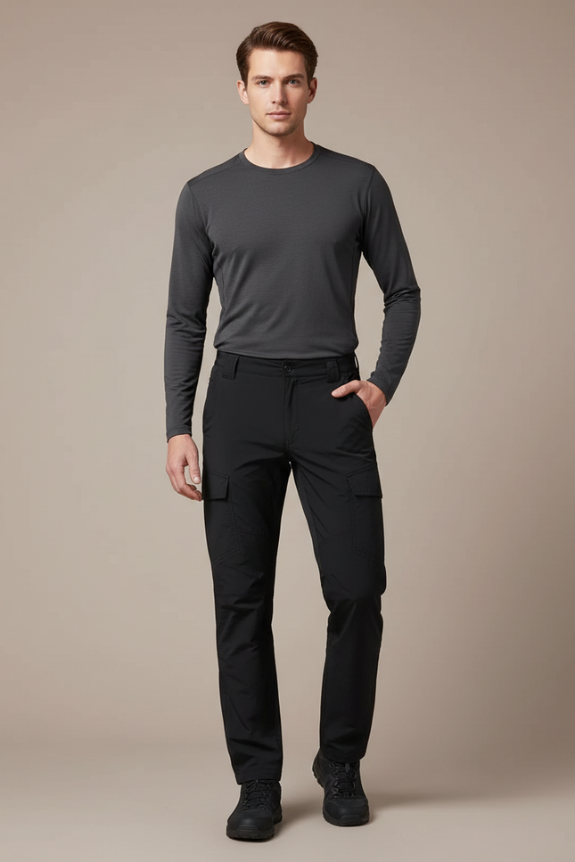 Pantalon Tactique Randonnée - Noir Polyester