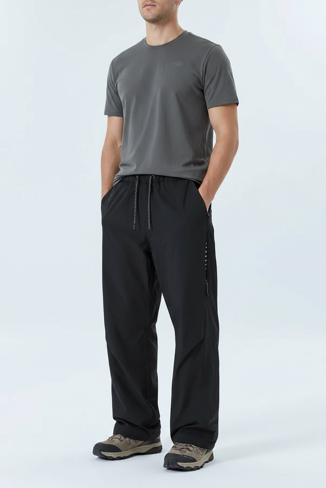 Pantalon Randonnée Noir Ample Léger Sport Homme - Polyester