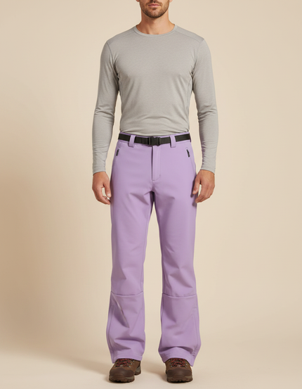 Pantalon Randonnée Violet Ample Ceinture Imperméable Homme - Polyester