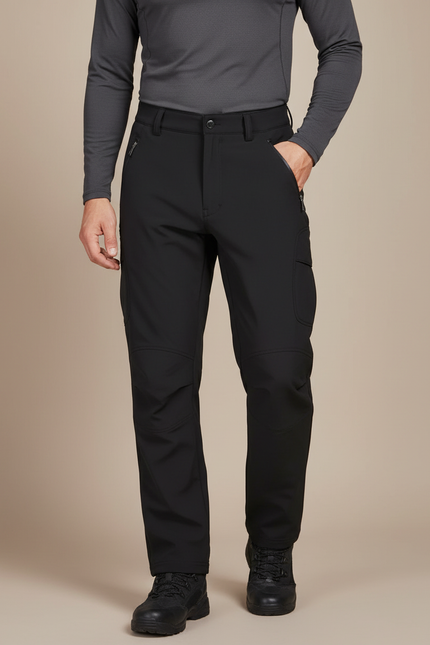 Pantalon Randonnée Étanche - Noir Polyester