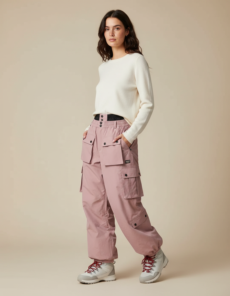 Pantalon Randonnée 64cc - Rose Polyester