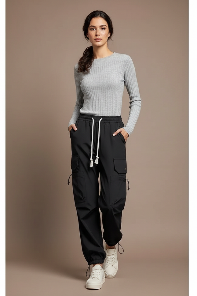 Pantalon Randonnée 065c - Noir Polyester