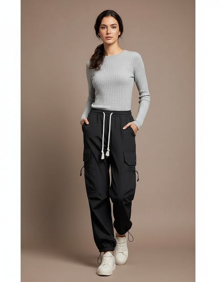 Pantalon Randonnée 065c - Noir Polyester