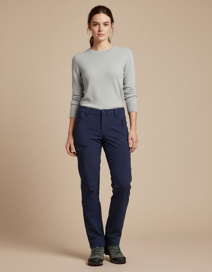 Pantalon Randonnée D277 - Marine Polyester