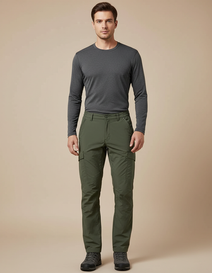 Pantalon Randonnée Léger - Kaki Polyester