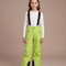 Pantalon Randonnée Vert Ski Imperméable Enfant Hiver - Polyester