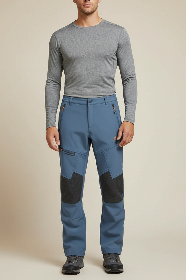 Pantalon De Randonnée Hiver - Bleu Polyester