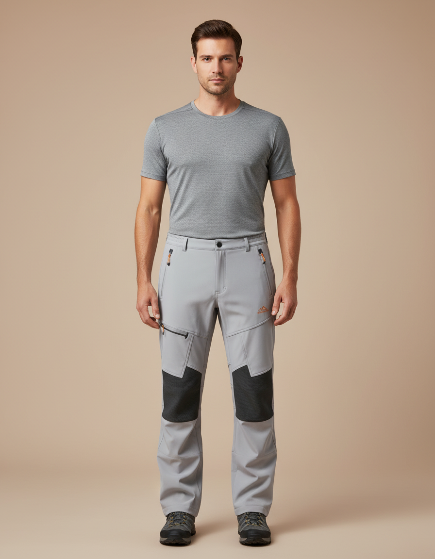 Pantalon Randonnée Neige Homme - Gris Polyester
