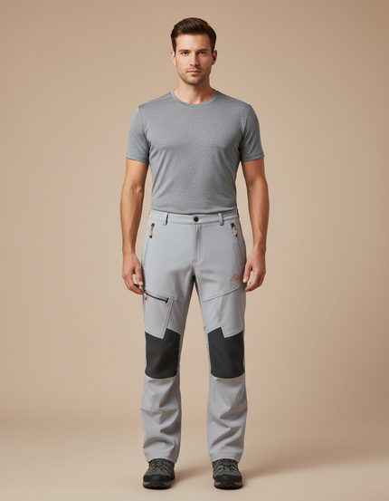 Pantalon Randonnée Neige Homme - Gris Polyester