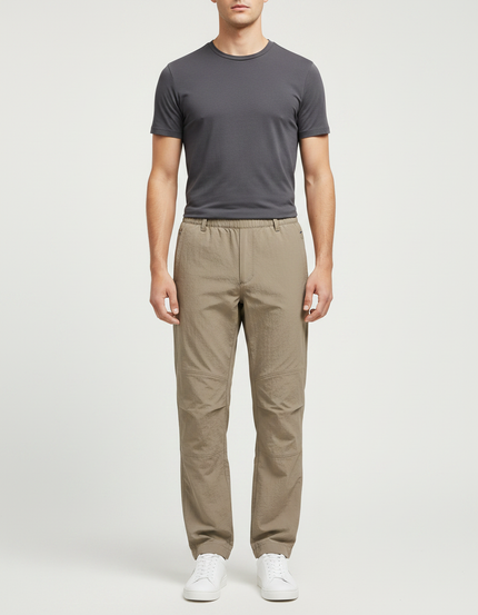 Pantalon Randonnée Kaki Léger Ample Décontracté Sport - Polyester