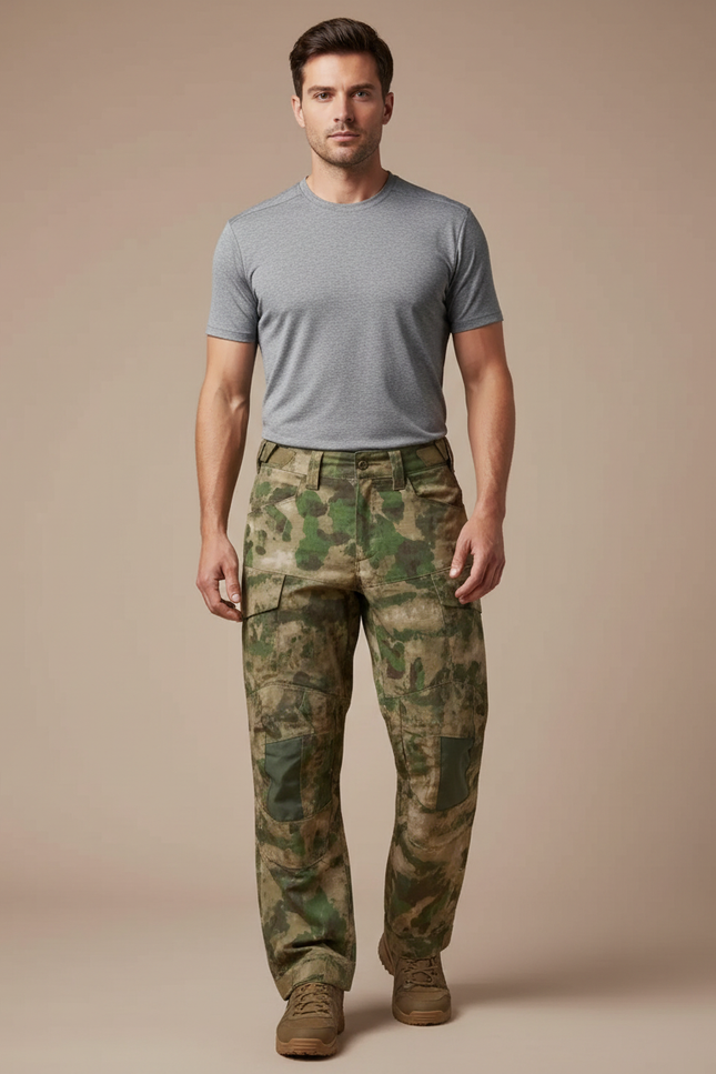 Pantalon Randonnée Camouflage Tactique Résistant Homme - Multicolore Toile