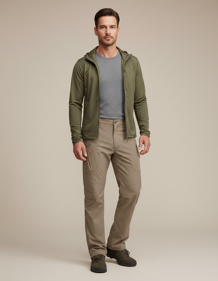 Pantalon Homme Randonnée Été - Beige Polyester