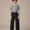 Pantalon Randonnée Noir Ample Imperméable Unisexe - Polyester