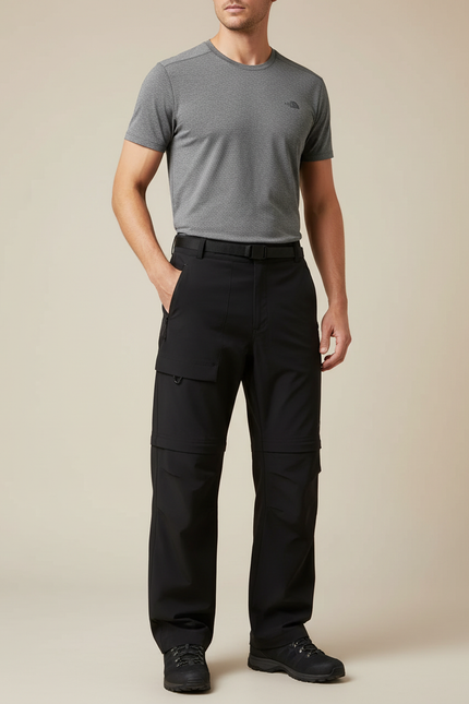 Pantalon Randonnée Eae6 - Noir Polyester