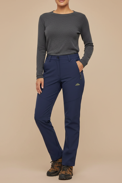 Pantalon Femme Ski De Randonnée - Marine Polyester