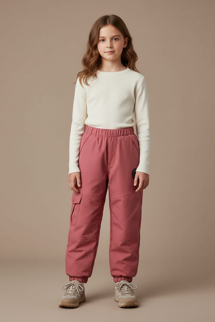 Pantalon Pour Randonnée Raquettes - Rose Polyester