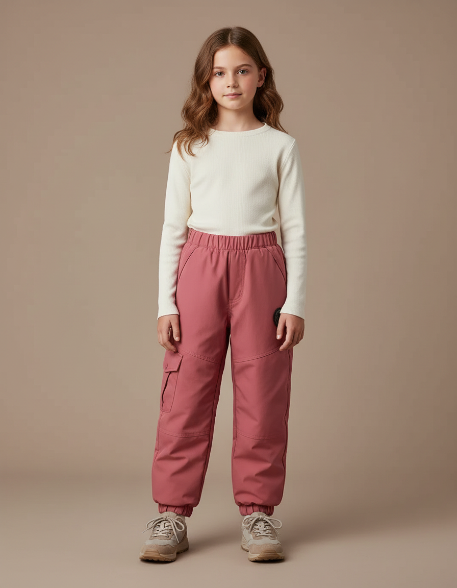Pantalon Pour Randonnée Raquettes - Rose Polyester