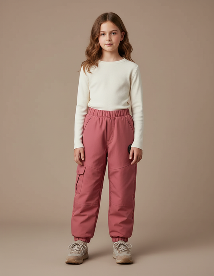 Pantalon Pour Randonnée Raquettes - Rose Polyester